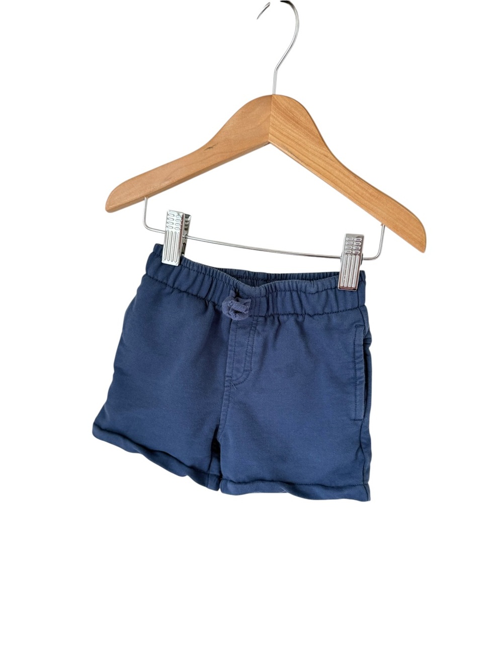 Souris Mini Navy Elastic-Waist Pull-On Shorts 18m Made in Canada 🇨🇦